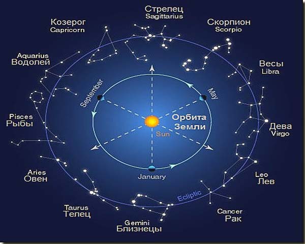 созвездия зодиака