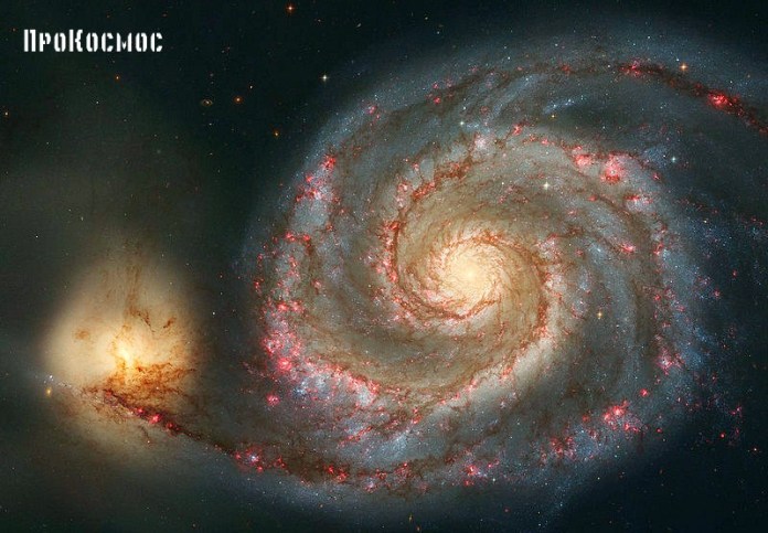 Водоворот-Галактика-Мессье-51-NGC-5194