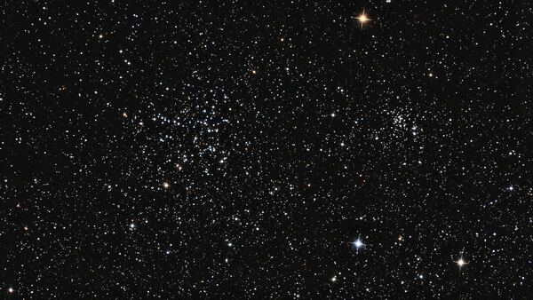Рассеянные скопления M 38 и NGC 1907 в созвездии Возничего