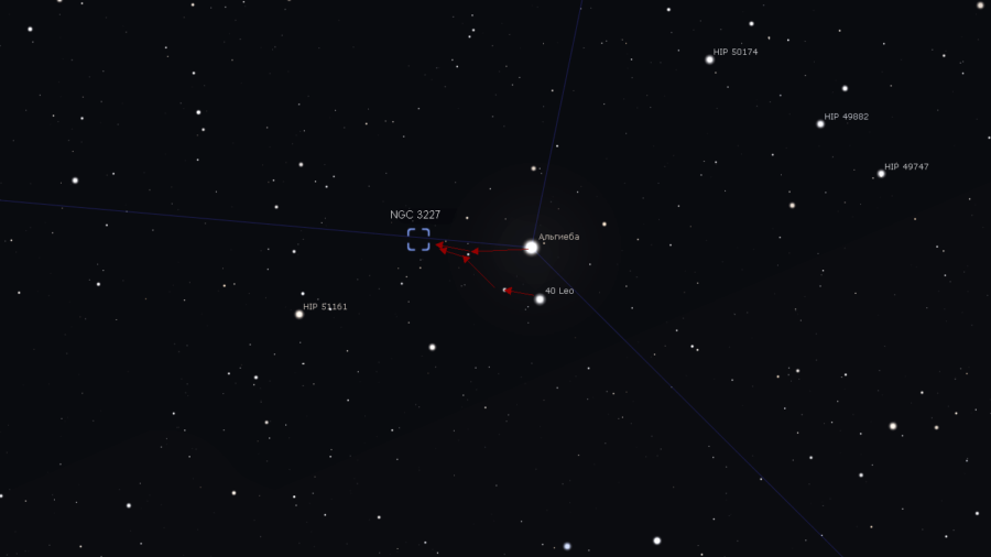 Атлас NGC 3226, 3227