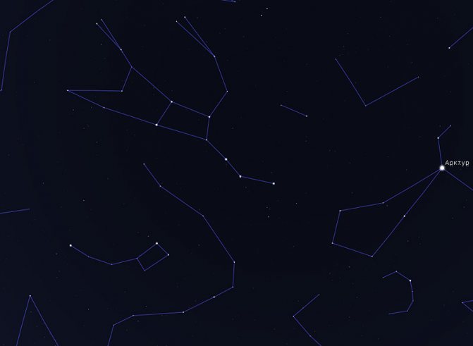 где находится Большая Медведица весной